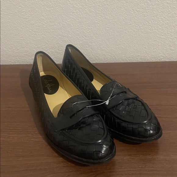 Cole Haan Women’s Black Woven Loafers - Picture 1 of 9